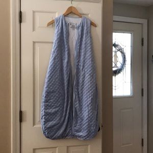 Minky Blue Winter Model Front Zipper Size Large